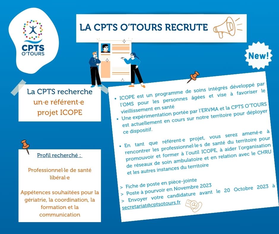 Recrutement Référent projet ICOPE