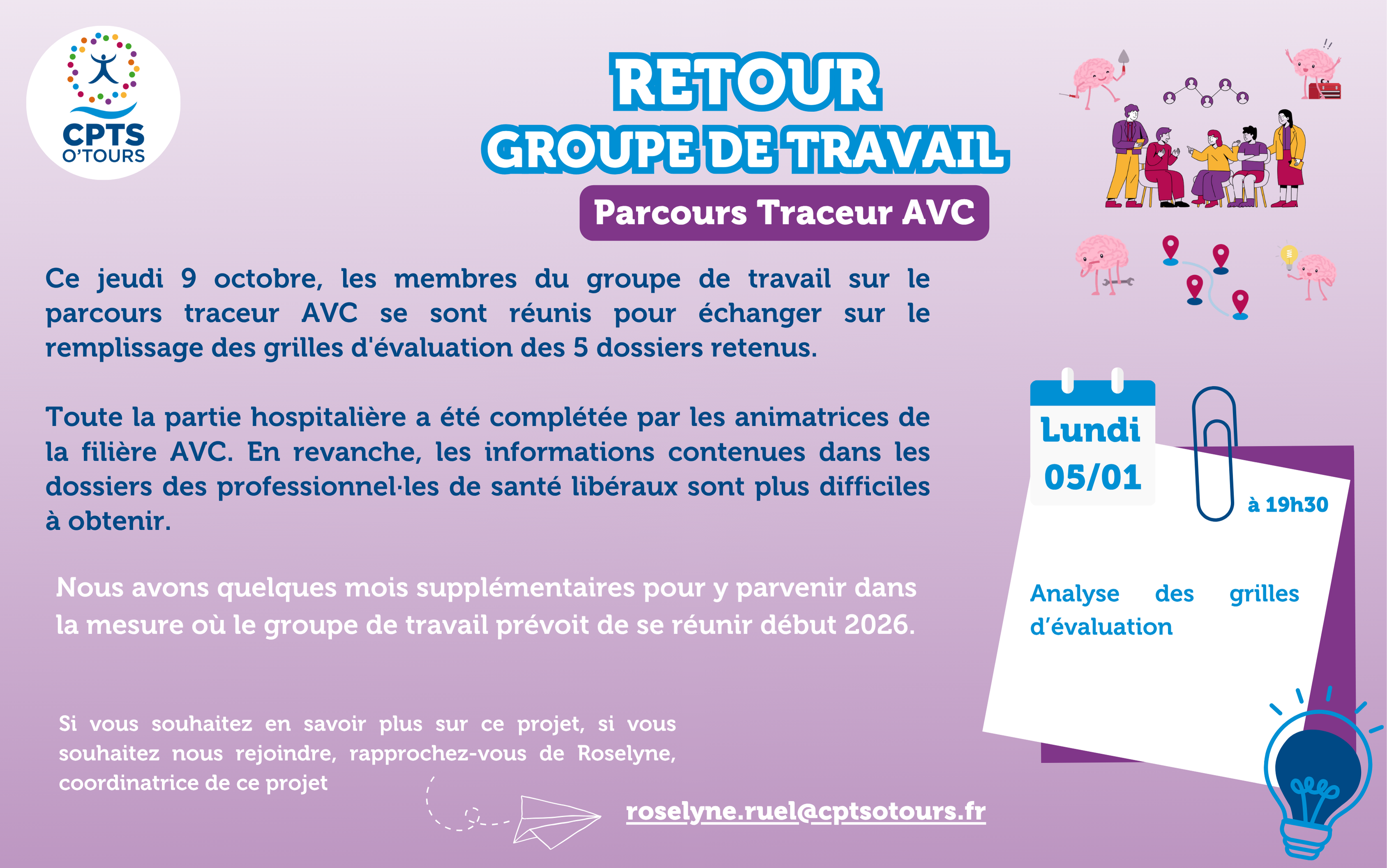 Retour Groupe de Travail – Parcours Traceur AVC