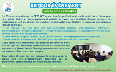 Retour Evènement: Soirée Soins Palliatifs
