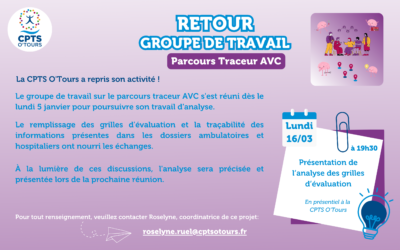 Retour Groupe de travail – Parcours Traceur AVC